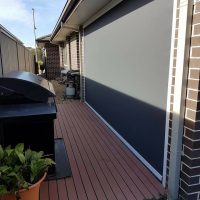 Full length blind outside