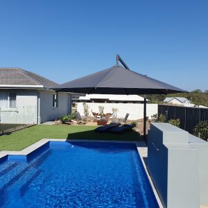 Cantilever Umbrella - Acrylic canvas fabric - Narangba QLD